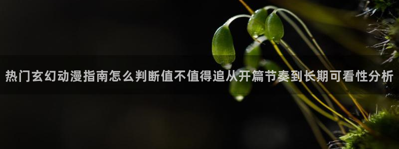 漫蛙腐:热门玄幻动漫指南怎么判断值不值得追从开篇节奏到长期可看性分析配图