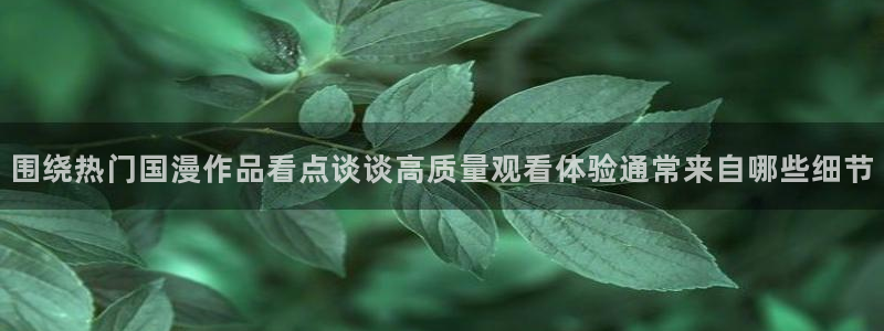 蛙X漫:围绕热门国漫作品看点谈谈高质量观看体验通常来自哪些细节配图